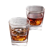 Ensemble de six verres en verre au sodium et au calcium, résistants aux hautes températures, design moderne, pour whisky, bière, jus, eau et autres boissons