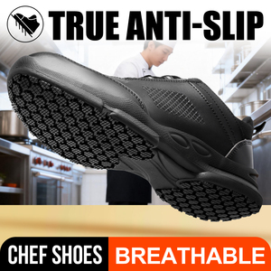 Zapatos de Trabajo Diansen Ligeros, Antideslizantes, de Corte Bajo, con Puntera de Acero, para Enfermeras y Chefs, de la Mejor Calidad, Transpirables e Impermeables, Modelo DS63 - Product Image 1