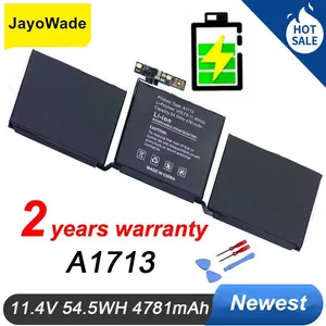 Nueva batería de portátil A1713 de 4781mAh para Apple <span class=keywords><strong>MacBook</strong></span> <span class=keywords><strong>Pro</strong></span> 13 "<span class=keywords><strong>A1708</strong></span> 2016 2017 <span class=keywords><strong>EMC</strong></span> 2978 <span class=keywords><strong>3164</strong></span> 020-00946 MLL42LL Batteria AKKU A1713 - Product Image 2
