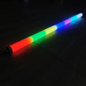 Tubes numériques led RGB, 50/100cm, barre rigide, étanche, 12v, 60 pixels, dia 40mm, éclairage néon linéaire