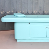 Table de massage électrique de physiothérapie au design moderne, durable, pour usage commercial, pour moxibustion corporelle complète, sans fumée, pour salon