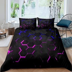 Bán Buôn 3D Galaxy 100% Polyester Sợi Nhỏ Duvet Cover Set Trẻ Em Twin Comforter Set Không Gian Bên Ngoài Bộ Đồ Giường Bộ - Product Image 5