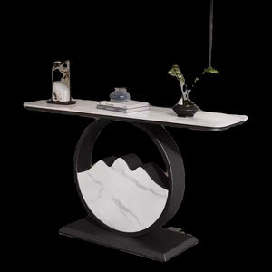 Mesa de entrada de losa de roca de lujo ligera, decoración de sala de estar gabinete de entrada Terraza Arte Terraza escénica de extremo ultra <span class=keywords><strong>estrecho</strong></span> - Product Image 5