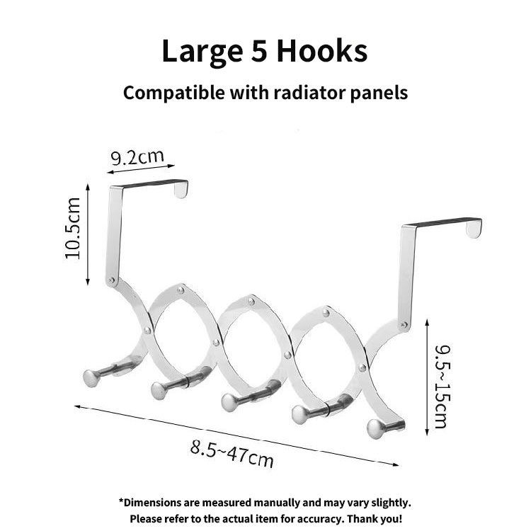 Argent Large 5 Hameçons
