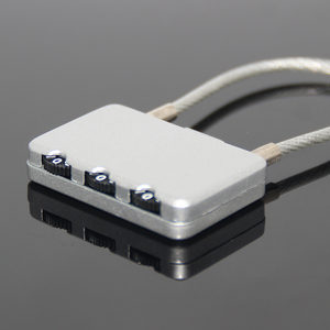 Bloqueio de código de 3 dígitos para bagagem, cadeado de viagem, bolsa, mala, gaveta, saco, fio de aço, zíper, combinação de cadeado, presentes promocionais - Product Image 3