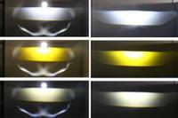 Nouvel ensemble de phares de voiture 12V à LED tricolores à double projection directe, feux antibrouillard et feux de route, étanche IP68