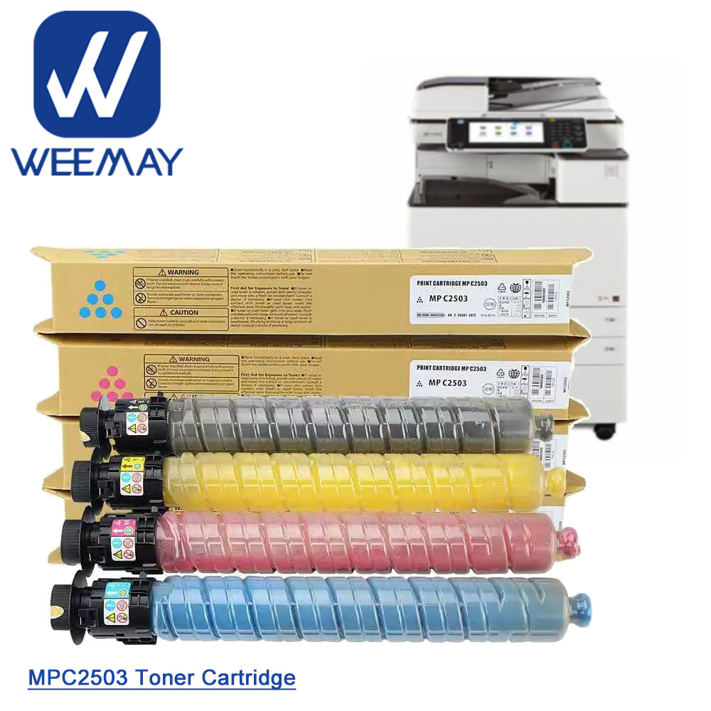 Оптовая продажа, картридж для тонера Weemay совместимый с Ricoh Mpc2503 2504, цветной картридж для тонера для Aficio Mpc2003 C2011 C2503 C2504 Sp