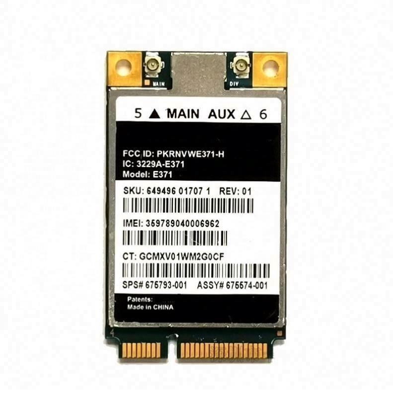 Dell DW5804 4G LTE/WWAN Mobile Broadband Card – 01YH12 E371 PCI-E Card – Used, Tested 3 thumbnail image