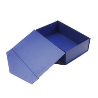 Caja Rígida Plegable de Cartón Negro Hecha a Mano Personalizada, Caja de Regalo Plegable de Cartón Duro Reciclable de Tamaño Personalizado
