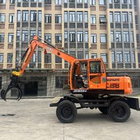 Excavatrice forestière JG108S avec grappin rotatif intégré