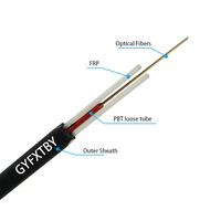 Kabel Optik FRP Single Mode GYFXY GYFXTBY untuk Luar Ruangan, Non Logam, Pasokan Pabrik, 2 4 6 8 12 Core, Kabel Fiber Optik FTTH