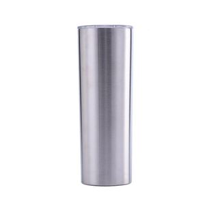 Gobelet isotherme brillant de 20 oz à base plate en acier inoxydable, tasse personnalisée par sublimation thermique - Product Image 4