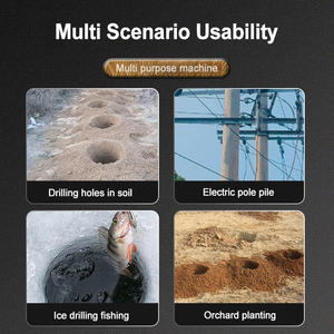 Neobrisken Commerciële Gas-Aangedreven 2-takt Motor 52cc Roestvrij Staal Duurzame Kracht Aarde Vijzel Indrukwekkend Gat Graven - Product Image 6