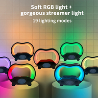 Kabelloser Lade-Lautsprecher mit Wecker und RGB-Nachtlicht, Handy- und Uhrenladegerät, Schnell-Ladestation fürs Schlafzimmer