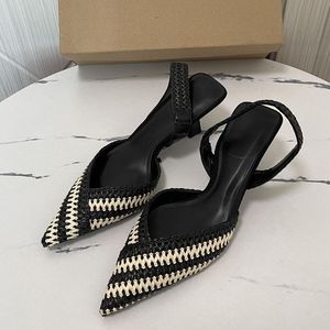 Sandalias de Plástico de 5CM, Diseño de Verano, con Tira Trasera, Tacón Bajo para Mujer - Product Image 5