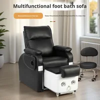 Fauteuil de salon de manucure électrique en cuir PU, design moderne et simple, pour salon commercial, soins capillaires, bain de pieds, massage ML-03