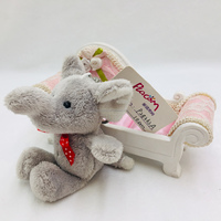 Offre Spéciale – Jouets en Peluche Personnalisés OEM en Forme de Souris Grise Mignonne – Porte-clés en Peluche Douce de 10 cm pour Sac