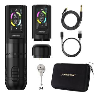 Cartouches de tatouage écran couleur double batterie sans fil Machine à tatouer artistes art corporel tatouage <span class=keywords><strong>stylo</strong></span> Machine - Product Image 1