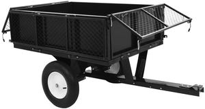 <span class=keywords><strong>Dump</strong></span> Trailer có thể tháo rời bên vườn Trailer kéo sân giỏ hàng cho 100kg Khả năng chịu tải OEM tiện ích bãi cỏ & vườn bãi giỏ hàng - Product Image 3