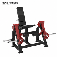 Machine d'extension des jambes isolalette à charge par disques pour salle de sport commerciale, équipement d'entraînement double indépendant
