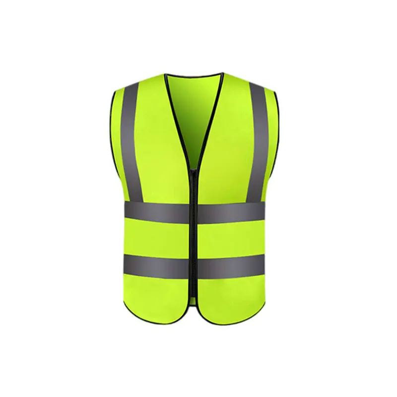 Security Jacket Construction High Visibility Multi Pockets Colorful Reflective Safety Work Vest