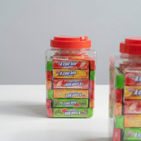 Chewing-gum fruité multicolore super fort, haleine fraîche longue durée, approvisionnement en vrac