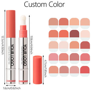 KissProof - Colorete Líquido y Bálsamo Labial 2 <span class=keywords><strong>en</strong></span> 1, Larga Duración, Pigmentado, 5 Colores, Vegano, No Testeado <span class=keywords><strong>en</strong></span> Animales, Aplicador de Esponja, Lápiz de Colorete Personalizado - Product Image 6