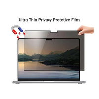 Filter Privasi Layar Laptop 3D 9H Hardness 12.5-16.2 Inch, Pelindung Layar Anti-Spy untuk PC Notebook