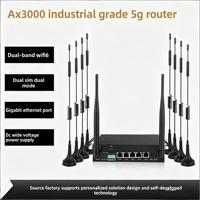 Routeur 5G double SIM double bande WiFi 6, passerelle Gigabit, port série RS232/RS485, contrôle à distance IoT industriel, surveillance des véhicules