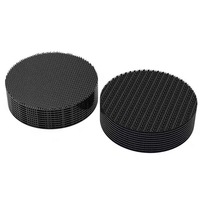 Lot de 10 bandes antidérapantes pour tapis, adhésif double face, velcro pour tapis de salon, tapis de voiture, sols en bois dur, carrelage