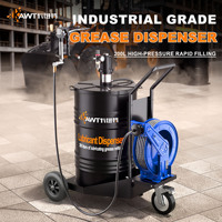 Pompe à graisse pneumatique haute pression à air comprimé CAVITT de type 15, robuste, 200L, pour lubrification industrielle KWT-LGP15A01