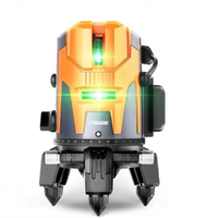Hizar meilleur 360 degrés 3D bricolage niveau mural Laser vert auto-croix ligne Construction nivellement carrelage armoire métal OEM