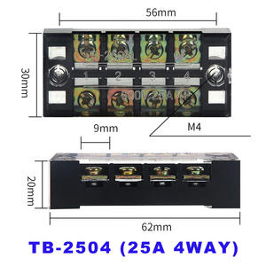 Bloc de jonction TB-2504 en fer 25A série TB, type clôture, isolé et anti-choc <span class=keywords><strong>électrique</strong></span> - Product Image 2