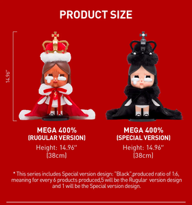 Nouveautés 100% Original MEGA CRYBABY 400% Figurine d'action Reine du Cœur <span class=keywords><strong>Brisé</strong></span> Boîte Mystère Cadeau Tendance Ornement - Product Image 6