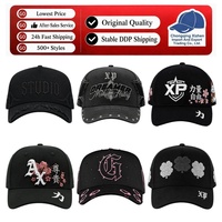 En stock Gorras Barbas 31 al por mayor, calidad G5, de 5 paneles, de gamuza, de ala ancha, estilo vintage, doradas, B Star