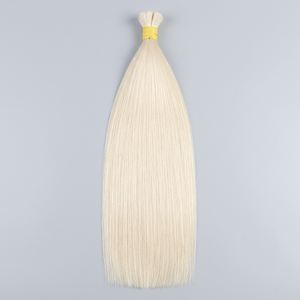Alta calidad Remy Virgen doble dibujado extensión de cabello crudo sedoso suave Rubio Color a granel paquetes de cabello humano cabello vietnamita Thanh - Product Image 1