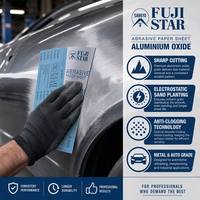 Papel de Lija Seco Fuji Star de Japón AP356M, Hojas para Pulir Pintura de Carrocería de Automóviles, Precio de Fábrica