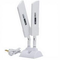 Antenne de station de base WiFi externe omnidirectionnelle 2*2 5G 4G LTE 3G GSM avec base magnétique TS9 mâle, double bande, gain 42dBi, pour routeur CPE Pro
