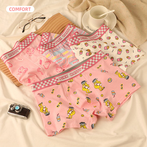 Slip da Uomo Rosa con Stampa Personalizzata, Logo Personalizzabile, Slip a Vita Media con Motivi Cartoon, Slip alla Moda in Cotone - Product Image 3