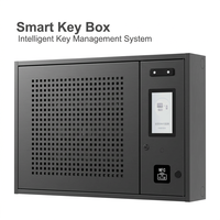 Armoire à clés intelligente 45 emplacements, coffre-fort de gestion électronique des clés RFID, système de contrôle des clés mural NFC par empreinte digitale et reconnaissance faciale