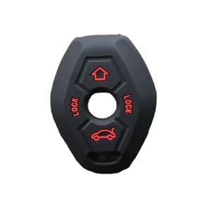 Funda de silicona para llave de coche BMW, protector de llavero para mando a distancia BMW con botones de bloqueo y desbloqueo, negro, rojo, naranja, azul - Product Image 5