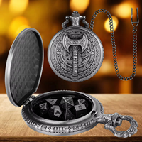 3D War AX montre de poche coque jeu de rôle étui à dés métal DND Mini boîte à dés pour donjons et dragons