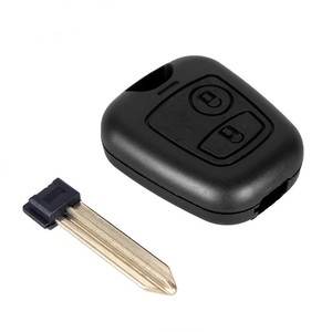 <span class=keywords><strong>Carcasa</strong></span> de Repuesto para <span class=keywords><strong>Llave</strong></span> de Coche 206/<span class=keywords><strong>207</strong></span>/307 y Citroën, <span class=keywords><strong>Carcasa</strong></span> Recta de ABS con 2 Botones, Conector Enchufable y Tornillo - Product Image 1