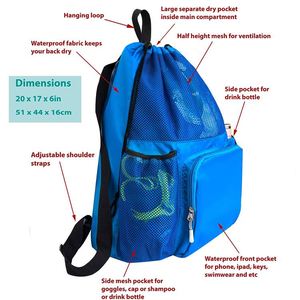 Free Sample Lightweight <b>Kids</b> School Book <b>Bags</b> Backpack Waterproof <b>Swimming</b> <b>Bags</b> Deluxe Sports Gym <b>Bag</b> - Product Image 6