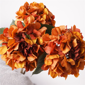 <span class=keywords><strong>Meetyou</strong></span> Fleurs artificielles réalistes en soie, Hortensia rétro d'automne, hydratantes pour les mains, de haute qualité, accessoires de photographie de mariage, décoration intérieure - Product Image 4
