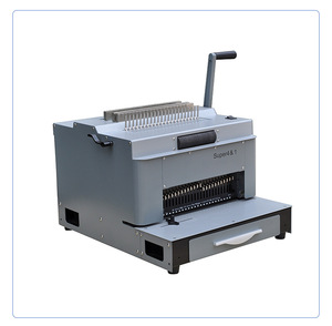 Ofis Siêu 4in1 Đa Chức Năng Cuộn Dây Lược Đôi Dây Cuốn Sách Ràng Buộc Và Đấm Máy - Product Image 3