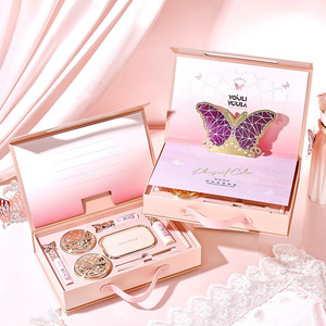 YOULIYOULA Set <span class=keywords><strong>de</strong></span> Maquillaje <span class=keywords><strong>de</strong></span> 9 Piezas con Lápiz Labial, Cosméticos, <span class=keywords><strong>Caja</strong></span> <span class=keywords><strong>de</strong></span> Regalo <span class=keywords><strong>de</strong></span> Belleza <span class=keywords><strong>Completa</strong></span> para Cumpleaños, Set <span class=keywords><strong>de</strong></span> Maquillaje Completo - Product Image 1