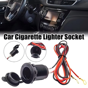 Toma de encendedor de cigarrillos de coche ABS impermeable de 12V, Cable de 60CM, toma de corriente, <span class=keywords><strong>accesorios</strong></span> de coche <span class=keywords><strong>para</strong></span> barco, motocicleta, Tractor, nominal 10A - Product Image 6