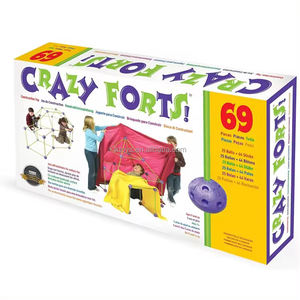 Crazy Kids <span class=keywords><strong>Fort</strong></span> Kit de construction STEM jouets de construction bricolage châteaux Tunnels jouer tente fusée <span class=keywords><strong>tour</strong></span> intérieur et extérieur - Product Image 1