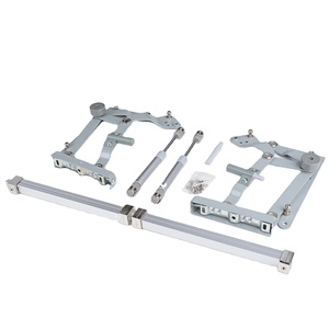 Système de levage de porte de placard GQK avec vérin à gaz, support à fermeture douce en fer, compatible avec les glissières de tiroirs de cuisine - Product Image 1